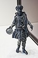 Statuette of a Guardian God with an offering bowl Roman 1-100 CE Bronze Lar.jpg