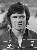 Steve Perryman holds the record of 854 appearances for Spurs. Steve Perryman (1981).jpg