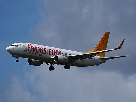 A Pegasus Airlines Boeing 737-800