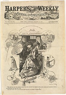 "Tenth Commandment", Harpers Weekly, March 12, 1870 Tenth Commandment (Boston Public Library).jpg