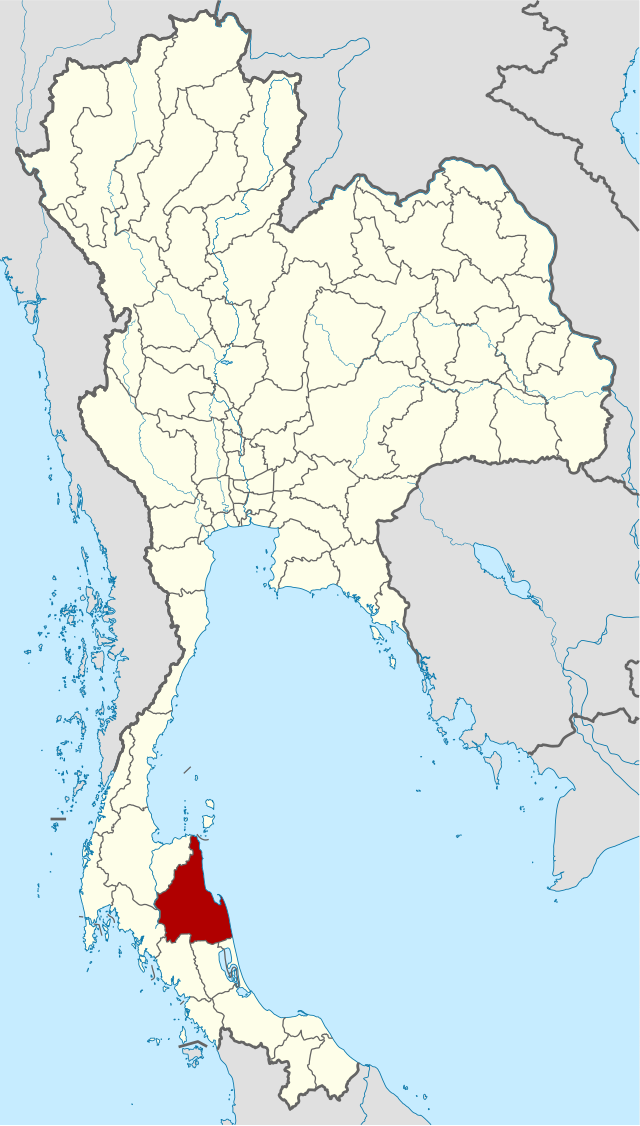 那空是貪瑪叻府在泰國的位置