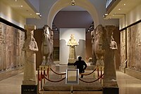 The Assyrian gallery at the Iraq Museum