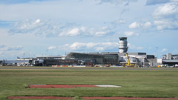 The new domestic terminal under construction