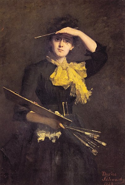 File:Therese Schwartze Self portrait.jpg