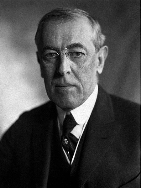 File:Thomas Woodrow Wilson, Harris & Ewing bw photo portrait, 1919 cropped.jpg