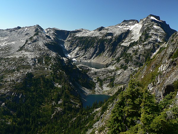 Typical landscape in the western part of the North Cascades