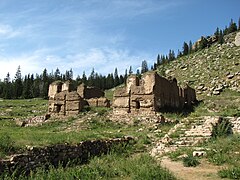 Ruins of the Tsogchin Temple (1749) of Manjusri Monastery