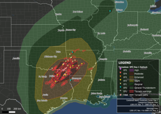 Tornado outbreak of November 4–5, 2022 Late-season tornado outbreak in the Southern United States