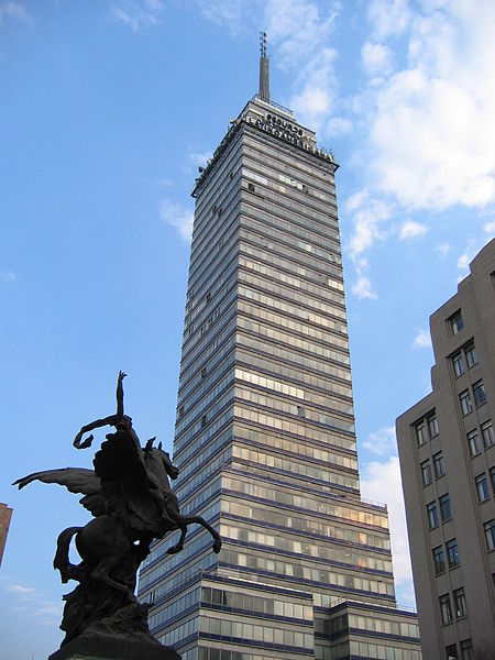 The Torre Latinoamericana in Mexico City by Augusto H. Alvarez (1956)