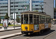 Un esemplare di tram modello Ventotto