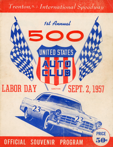 Program cover for the 1957 Trenton 500 Trenton 500 program cover.png