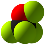 Trifluoromethyl hypofluorite Space Fill.png