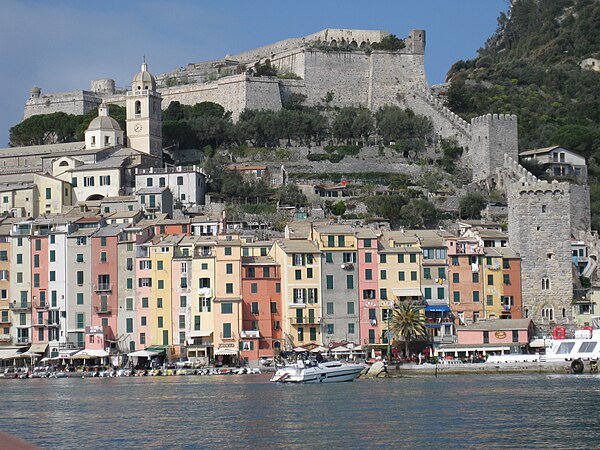 The Doria Castle (up in the photo) in Portovenere