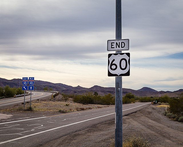 Current western terminus at I-10 west of Brenda, AZ