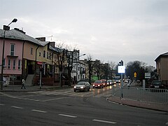Ulica Partyzantów w Łukowie