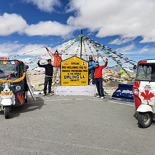 <span class="mw-page-title-main">Umling La</span> Mountain pass in Ladakh, India