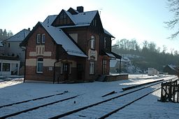 abandoned train station of Oedheim. The tracks have been removed three weeks later.