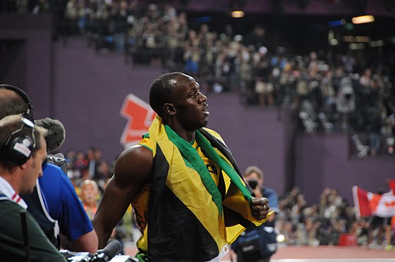 Usain Bolt defended his Olympic titles in both the 100 and 200 metres.