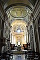 Navata centrale della chiesa di San Giovanni Battista, Villafranca di Lunigiana, Toscana, Italia