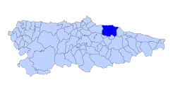 Extensión del concejo en Asturias.