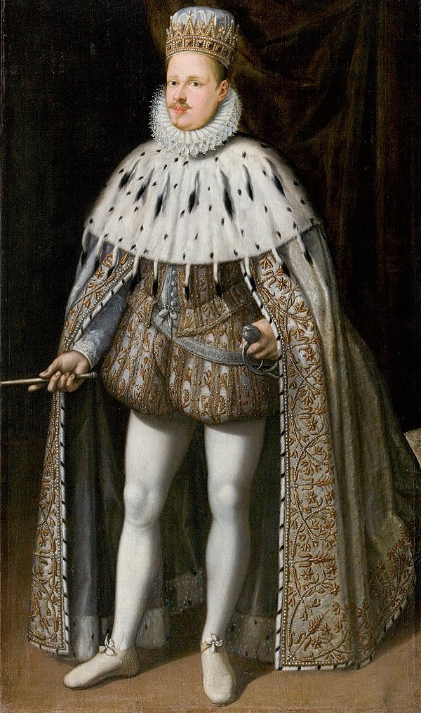 Duke Vincenzo I Gonzaga in his coronation robes (1587, by Jeannin Bahuet [it])