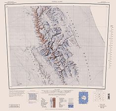 Sentinel Range with Vinson Massif, USGS Map.