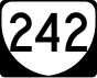 State Route 242 marker