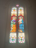 Vitrail Sainte Philomène et Sainte Marguerite (chapelle de la cène - du baptistère)