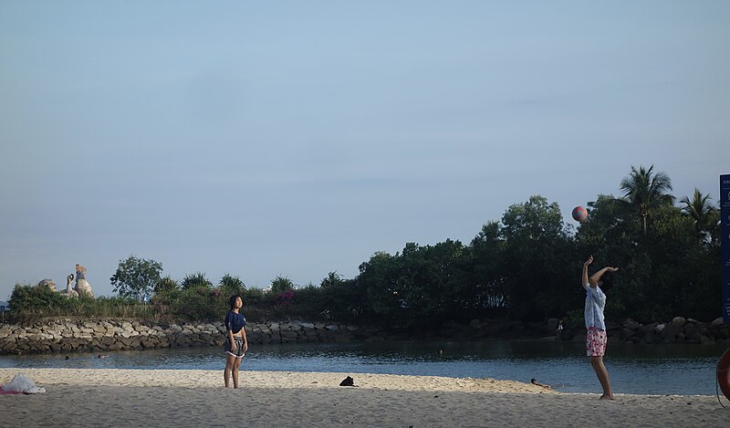 File:Volleyball on siloso beach.jpg