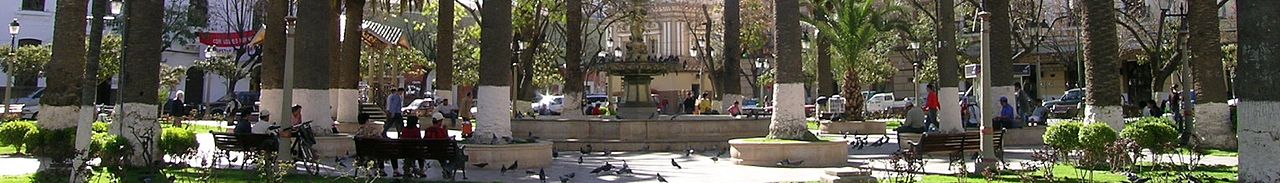 WV banner Tarija department Tarija main square.jpg