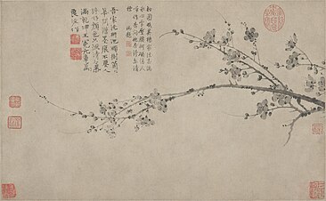 Pflaumenblüte, Wang Mian