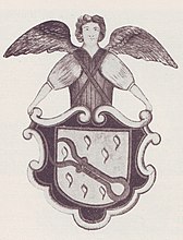 Deutsch: Wahrscheinlich ältestes Wappen der Leipziger Kürschner (1423)