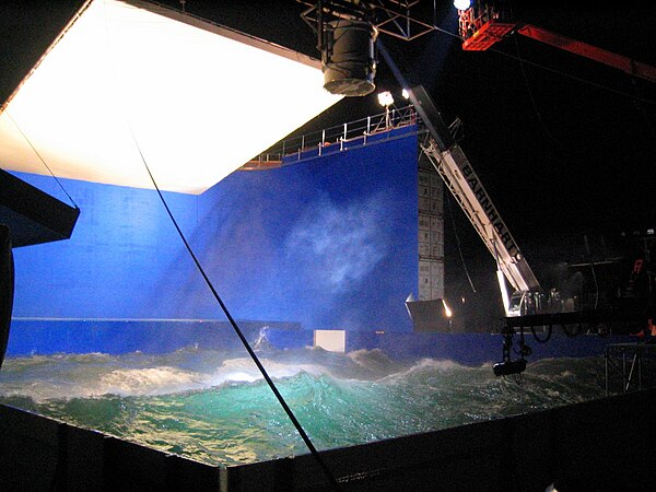 A wave pool used during filming