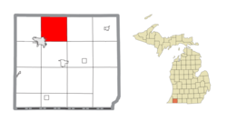 Location within Cass County