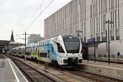 ウィーン西駅に停車中の列車。