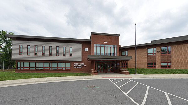 Westgate Elementary School entrance, Falls Church, VA