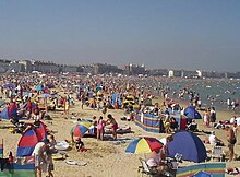 Weymouth Beach — one of the beaches that border Weymouth Bay.