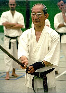 Mitsusuke Harada Japanese master of Shotokai karate