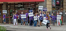 Williamson supporters in Detroit ahead of the July debate. Williamson supporters (48434414176).jpg