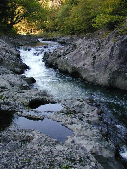 Ohata River in the valley