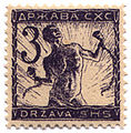 3-heller stamp