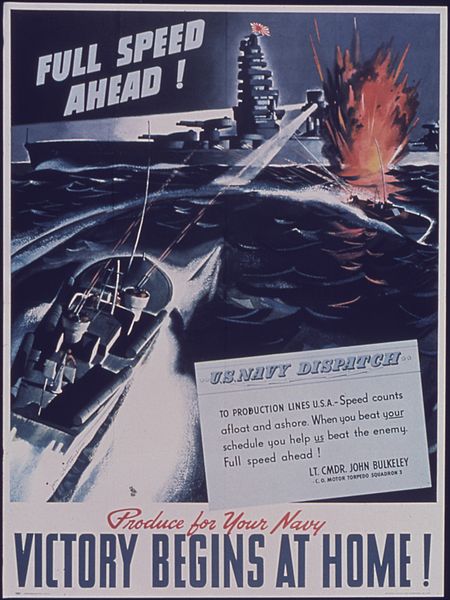 File:"Full Speed Ahead Produce for your Navy Victory Begins at Home" - NARA - 514342.jpg