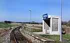 Čeština: Zastávka Činěves English: Train stop in Činěves village, Czech Republic