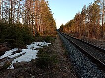 Вид в сторону ст. Видлица.