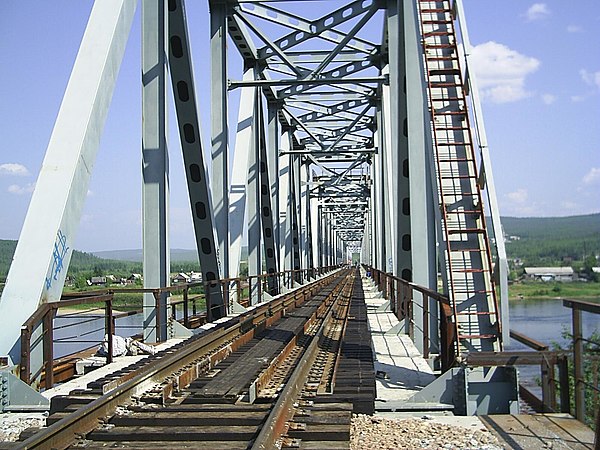 Bridge over the Aldan River at Tommot