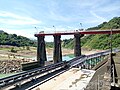 烏山嶺引水隧道 舊線東口攔河堰排沙門