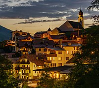 Rank: 12 View to Welschnofen at dusk