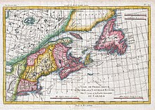 1780 map of the region 1780 Raynal and Bonne Map of New England and the Maritime Provinces - Geographicus - Canada-bonne-1780.jpg