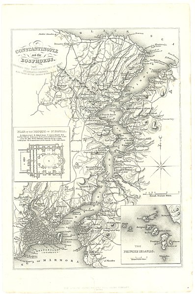 File:1855 map - Constantinople and the Bosphorus, showing the fortifications of that celebrated channel, also those on the shores of the Black Sea.jpg