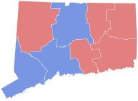 1930 Connecticut gubernatorial election results map by county.svg